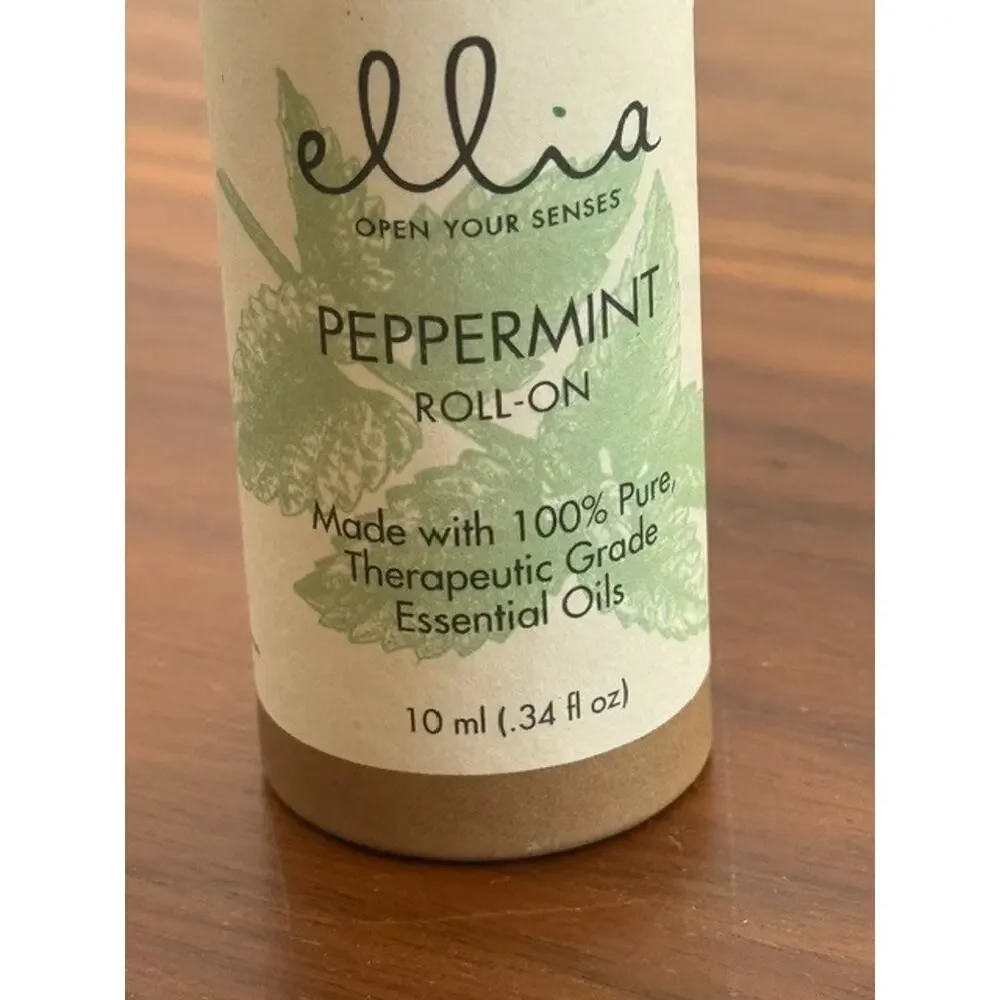 Ellia “Peppermint” Roll On 100% Pure Therapeutic Grade Essential Oils 10ml NEW